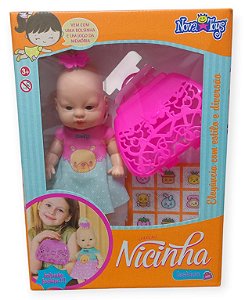 Boneca Infantil Nicinha No Passeio Acessório U