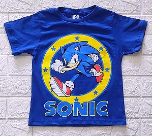 Camiseta Infantil Menino Estampa Personagem Sonic a mais vendida