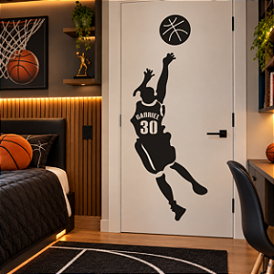 Jogador Basquete Personalizado Nome e Número
