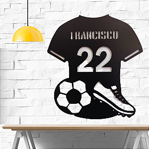 Camisa de Futebol Personalizada Nome e Número tamanho maior
