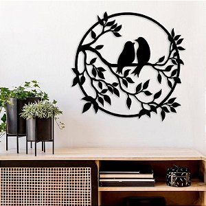 Mandala Folhas e Pássaros
