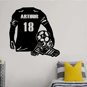 Camisa de Futebol Chuteiras Personalizada Nome e Número