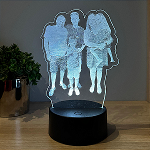 Luminária LED em Acrílico Personalizada Foto