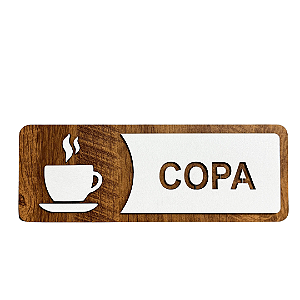 Placa de Sinalização Indicativa - Copa