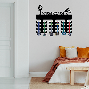 Porta Medalhas Patinadora com Nome