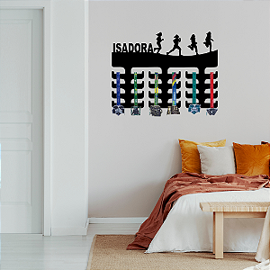 Porta Medalhas Corrida 4 Feminino com Nome