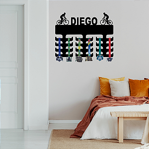 Porta Medalhas Ciclismo Mountain Bike com nome