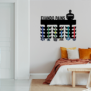 Porta Medalhas Treinador com Nome