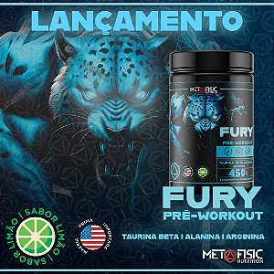 FURY PRÉ TREINO - 450 GR - METAFISIC NUTRITION