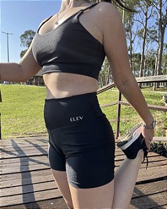 Bermuda Feminina Básica Preta