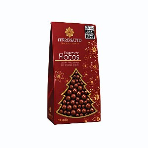 DRAGEAS FLOCOS NATALINAS CHOCOLATE AO LEITE 50G