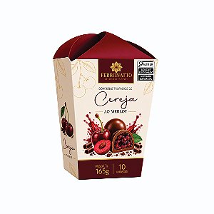 CAIXA BOMBOM TRUFADO CEREJA AO MERLOT 165G