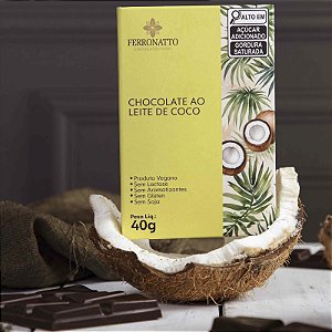 Barra Chocolate ao Leite de Coco 40g