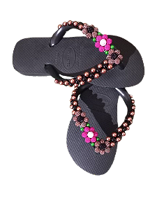 Chinelo havaianas top decorados