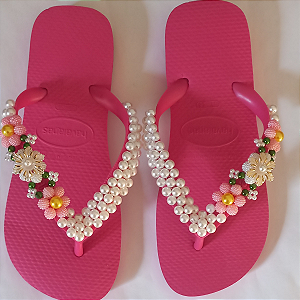 Sandália Havaianas Top Decorados Rosa