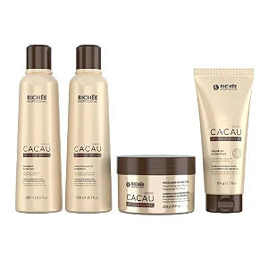 Richée Cacau Power Nutri Kit Shampoo Condicionador Máscara e Leave-in