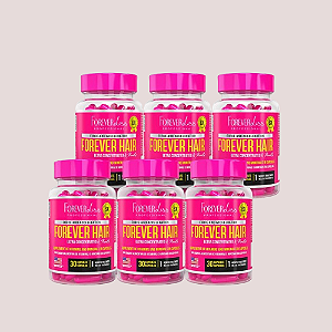 Combo Tratamento 6 Meses Forever Hair Crescimento Capilar