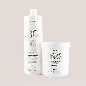 KIT Pó descolorante 500g e OX de 30v 900ML