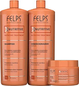 Kit Felps Professional XNutritive Trio Salon (3 Produtos)