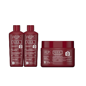 Felps Kit S.O.S Reconstrução Capilar - 3 Itens