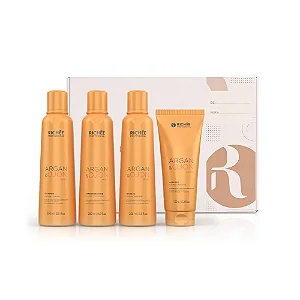 Richée Argan e Ojon Kit Shampoo Condicionador Máscara e Leave-in