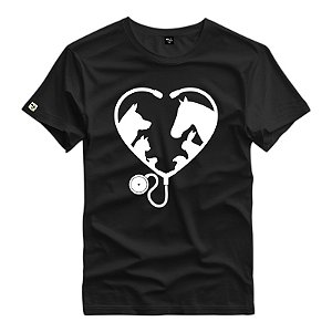 Camiseta Country Amo Veterinária - 32