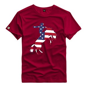 Camiseta Peão De Rodeio Bandeira Usa - 50