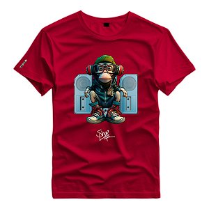 Camiseta Premium Estampa Macaco - 2219
