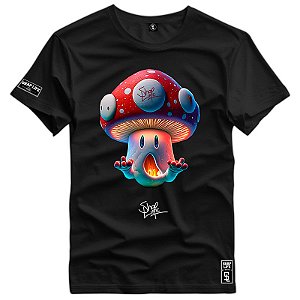 Camiseta Premium Estampa Cogumelo - 2249