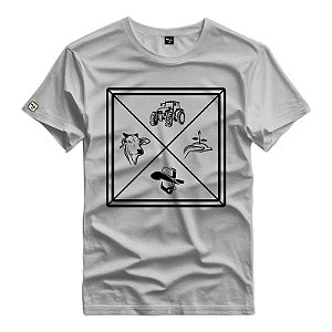 Camiseta Estampada Elementos Texas Country - 210