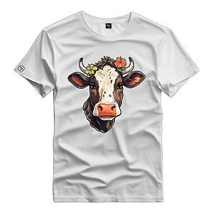 Camiseta Estampada Cara de Boi Country - 115