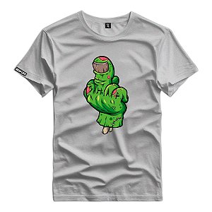 Camiseta Premium Estampa Finger Zombie  - 3260