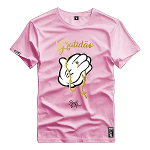 Camiseta Premium Estampa Luvas Gratidão - 2681