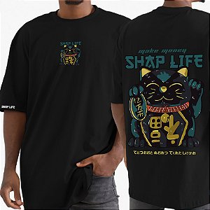 Camiseta Estampa Oversized Cat - 3323