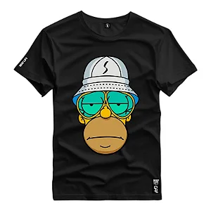 Camiseta Premium Homer Cap Face Style - 3169