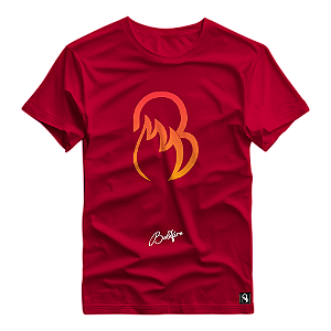 Camiseta Boldfire Estampa Logo Frontal Laranja Degradê - 10BF