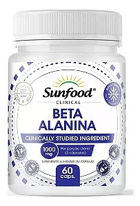 Beta Alanina 1000 Mg Sunfood 60 Cápsulas