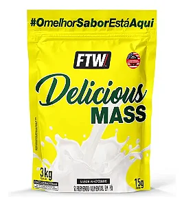 Delicious Mass Hipercalórico Refil 3kg Sabor Wheyzinho - FTW