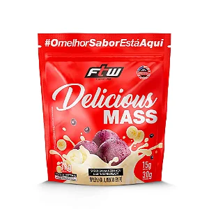Delicious mass hipercalórico - banana açaí e leite condensado - 3kg