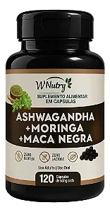 * NOVIDADE* ASHWAGANDA + MORINGA + MACA NEGRA 3 EM 1
