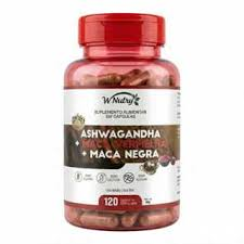 ASHWAGANDA + MACA VERMELHA +MACA NEGRA 120CAPS