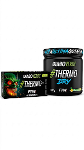 Combo Diabo Verde FTW: Termogênico 60 Cáps + Thermo Dry 300g – Energia e Definição