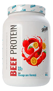 Beef Protein Zero Lactose Pote 900g Shark Pro Morango com Maracuja