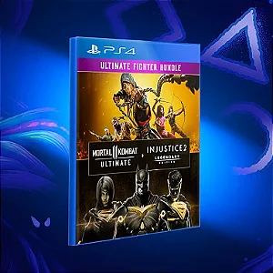 Pacote Mortal Kombat 11 Ultimate + Injustice 2 Ed. Lendária - Ps4 - Mídia Digital