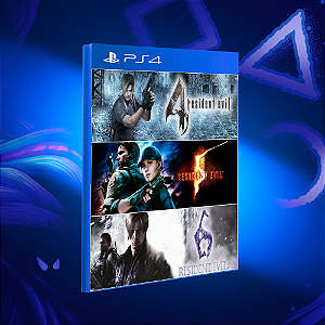 Pacote Triplo Resident Evil - Ps4 - Mídia Digital