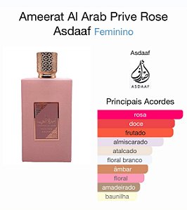 AMEERAT AL ARAB PRIVE ROSE EDP 5ml FEMININO