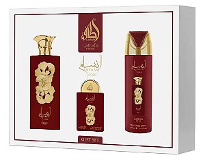Conjunto Para Presente Unissex Lattafa Ansaam Gold EdpConjunto Para Presente Unissex Lattafa Ansaam Gold Edp Conjunto Pa