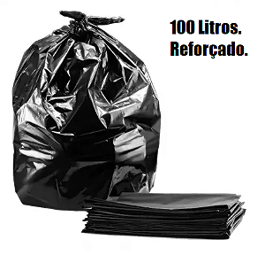 Saco de lixo 100 litros reforçado - 5kg.