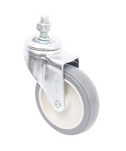 Rodízio PVC Giratório de Rosca 3''