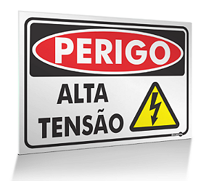 Placa - Perigo Alta Tensão